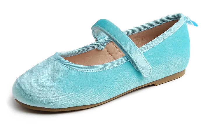 Feversole Girls Cute Belt Dress, Mädchen süsses Kleid Mary Jane Schuhe weiche Party Urlaub Ballerina
