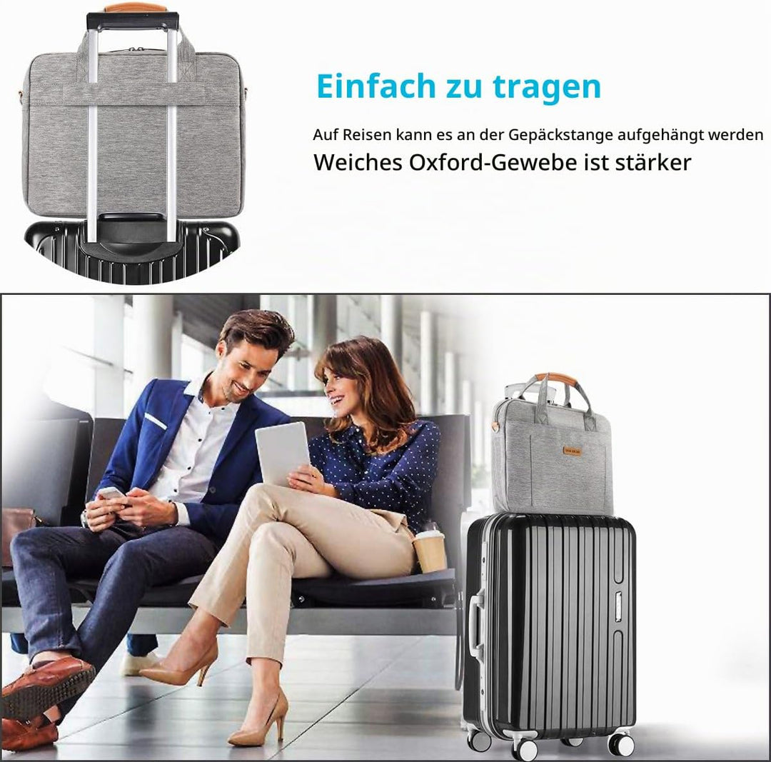 DOB SECHS 15-15.6 Zoll Laptoptasche Aktentaschen Handtasche Tragetasche Schulter Tasche Notebooktasc
