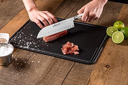 Arcos 233524 Serie Riviera Blanc - Santoku Messer Messer Asiatischer Art- Klinge aus Nitrum geschmie