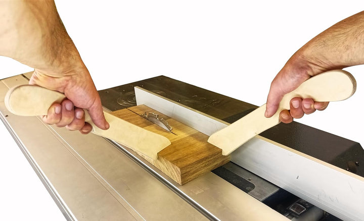 Schiebestock für Tischkreissägen, Fräsen und Hobel - Push Stick aus Multiplex – Werkstückschieber (2