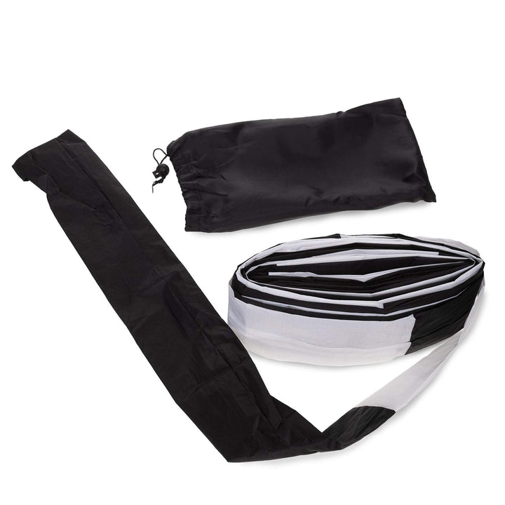 Skymonkey Tubetail Drachenschwanz, Schlauch [10m; 15m], schwarz-weiss 15.0 Meter, 15.0 Meter