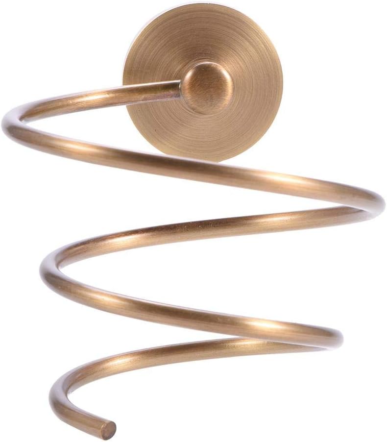Zerodis Haartrockner-Halter, antikes Design, Wandhalterung, massives Messing