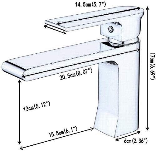 Kommerzielle Toilette Einhand-Waschtischarmatur, Einloch-Badarmatur in zeitgenössischem Design, Gold