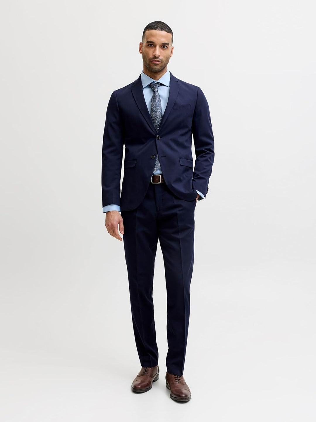 JACK & JONES Male Einreihiger Blazer JPRFRANCO Super Slim Fit Blazer 46 Medieval Blue, 46 Medieval B