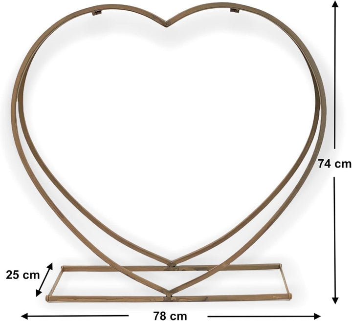 DanDiBo Kaminholzregal Innen Metall Herz Kaminholzständer 2013221 XL 78 cm Holzkorb Kaminholzhalter