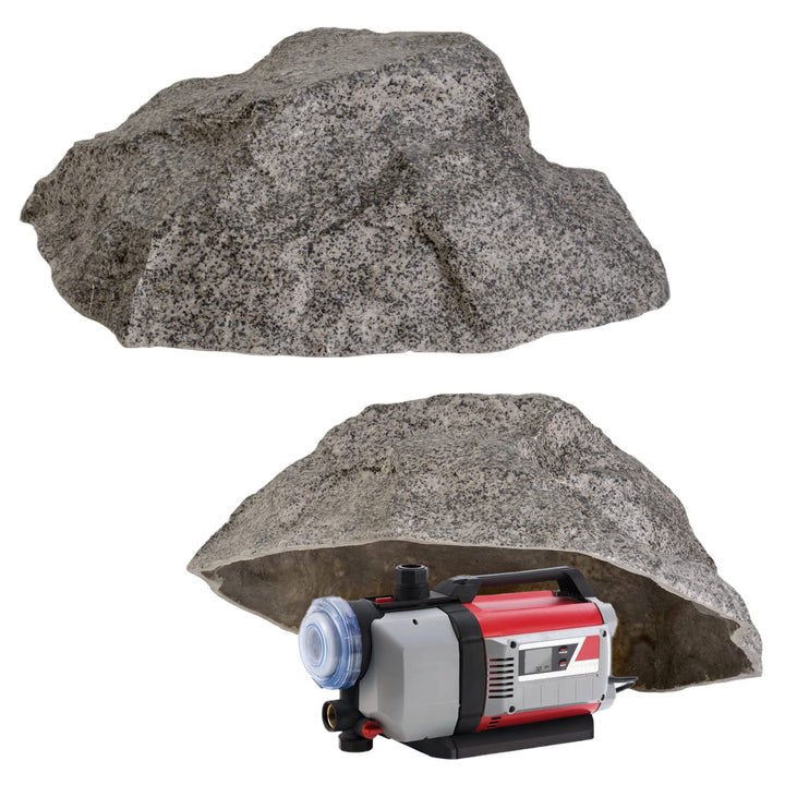 Kunstfelsen Für Garten Abdeckung Für Poolpumpe Sandfilteranlage Gullideckel Dekosteine Felsen Für Sc