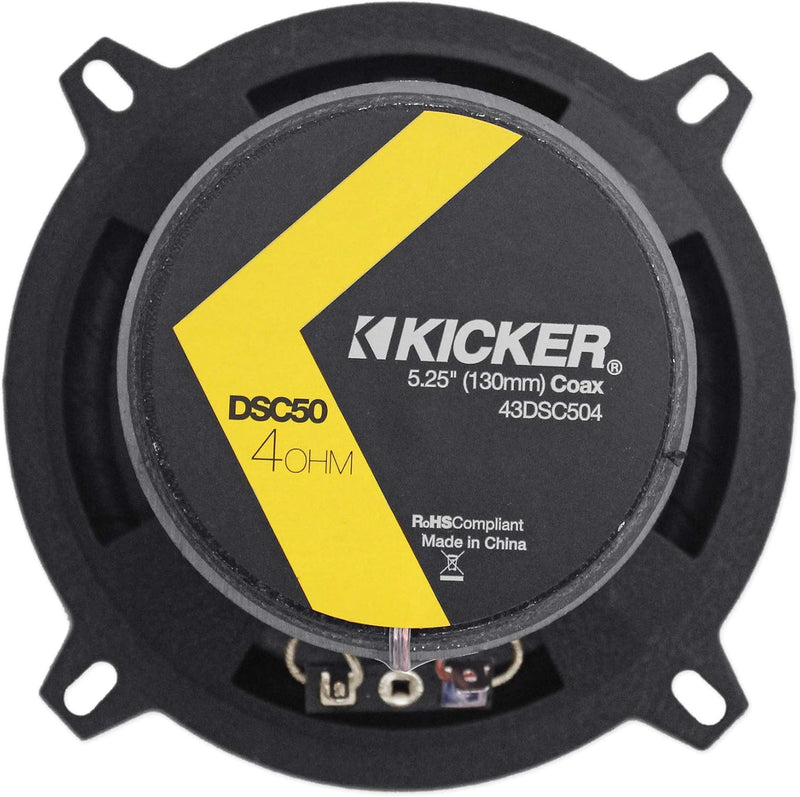 KICKER 2-Wege-Auto-Audio-Lautsprecher DS50, 200 W, 13,3 cm (5 1/4 Zoll), 43DSC504 DSC50