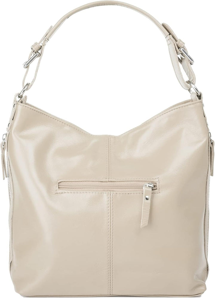 Samantha Look Handtasche Echt Leder Damen | Made in Italy, elegante Schultertasche, Umhängetasche au