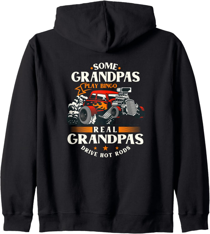Einige Opas spielen Bingo Real Grandpas Drive Hot Rods Kapuzenjacke