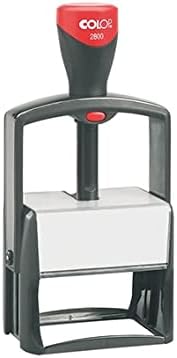 COLOP 106334 Textstempel Classic 2800, 10-zeilig, konfigurierbar Schwarz, Schwarz