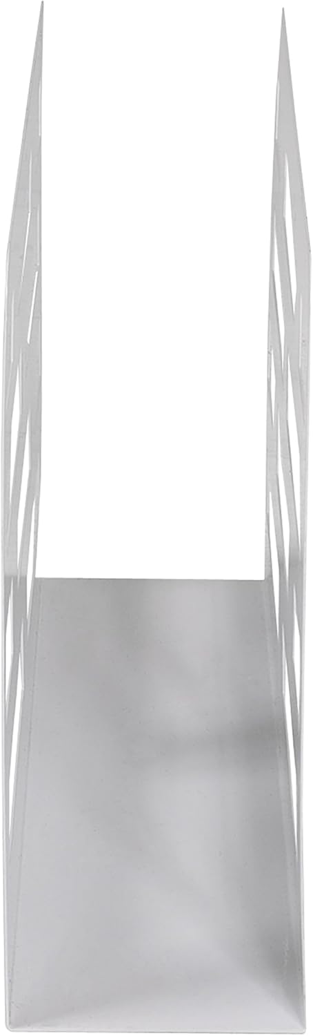 HAKU Möbel Zeitungsständer, Metall, weiss, B 35 x T 10 x H 26 cm, Weiss