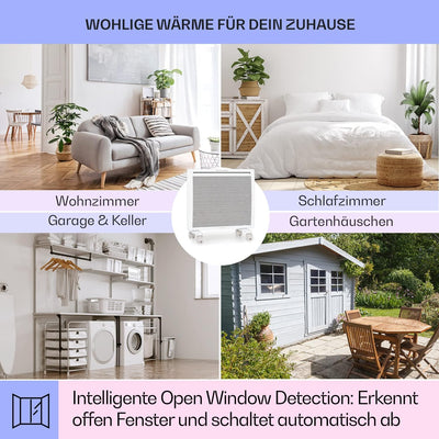 Klarstein Hot Spot Slimcurve Double 2-in-1 Heizgerät - Konvektions- und Infrarotheizung, Überhitzung