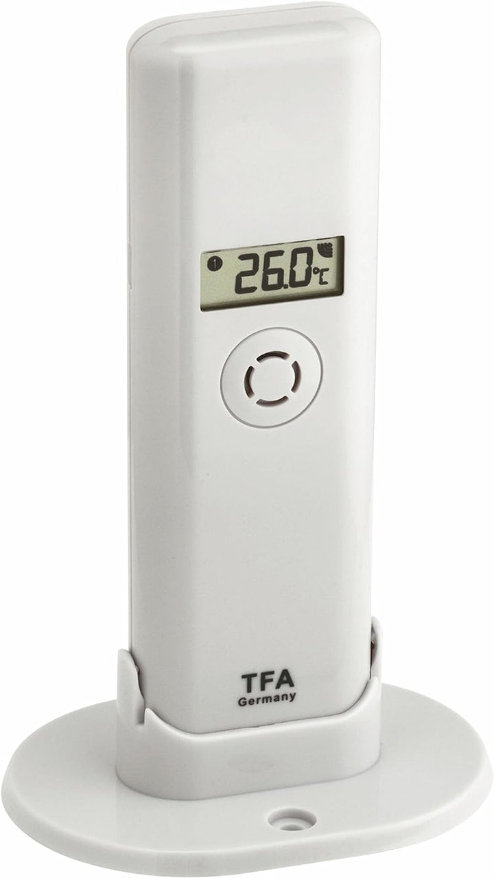 TFA Dostmann Weatherhub Thermo-Hygro-Sender, 30.3303.02, Kontrolle der Temperatur/Raumfeuchtigkeit,