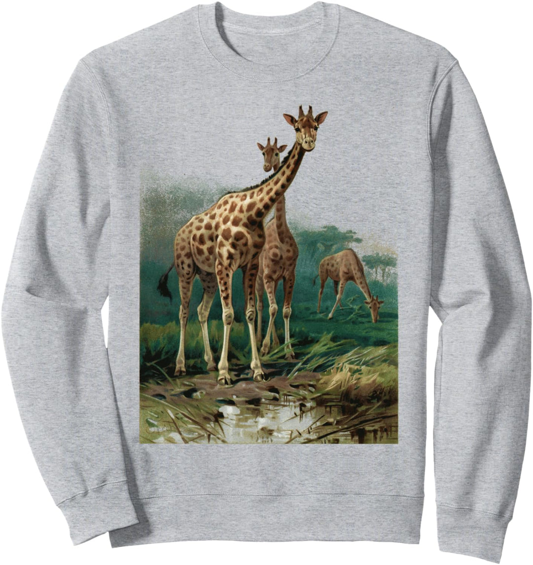 Giraffe Love Animal vintage funny Love Giraffe Sweatshirt