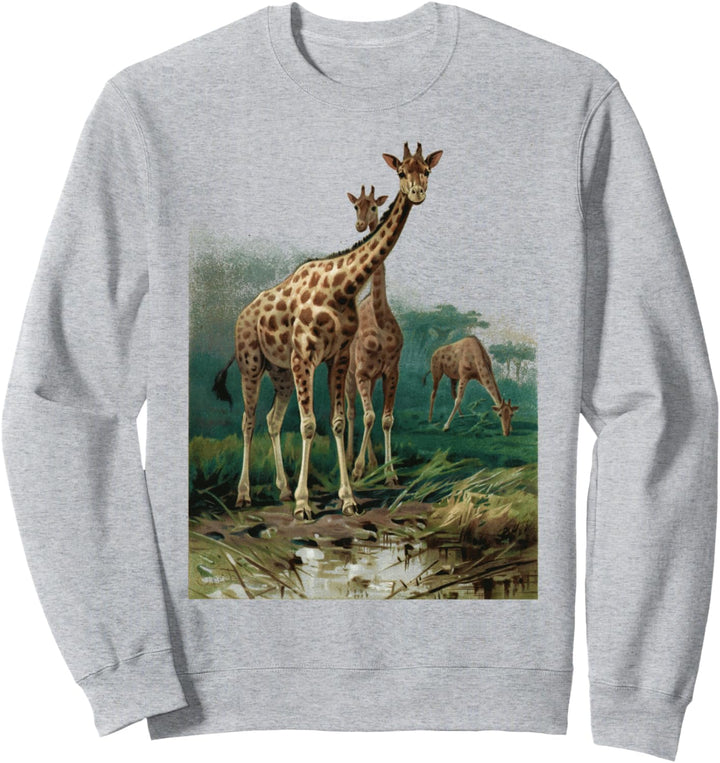 Giraffe Love Animal vintage funny Love Giraffe Sweatshirt