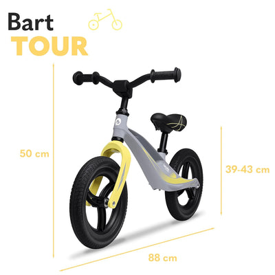 Lionelo Bart Tour Laufrad ab 2 Jahren bis 30 kg, Magnesiumrahmen, sportlicher Style, wartungsfreie P