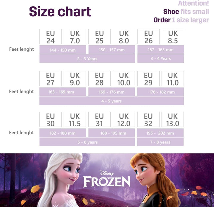 Leomil Frozen ELSA Schuhe Blinkschuhe Mädchen, Ideal for Schule und Freizeit 29 EU Lila 845, 29 EU L