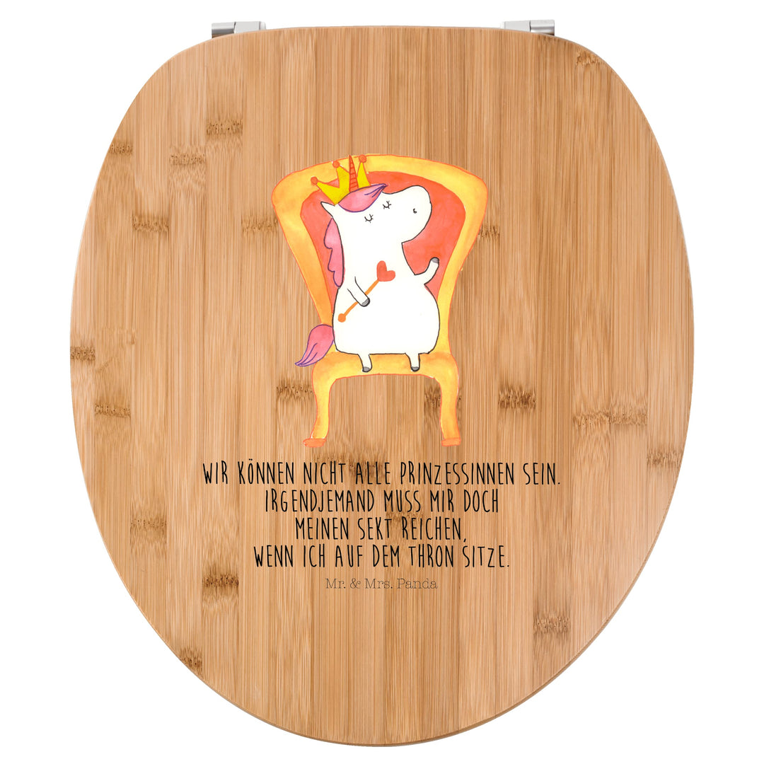 Mr. & Mrs. Panda Motiv WC Sitz Einhorn Prinzessin - Geschenk, Unicorn, Pegasus, Toilette, Klobrille,