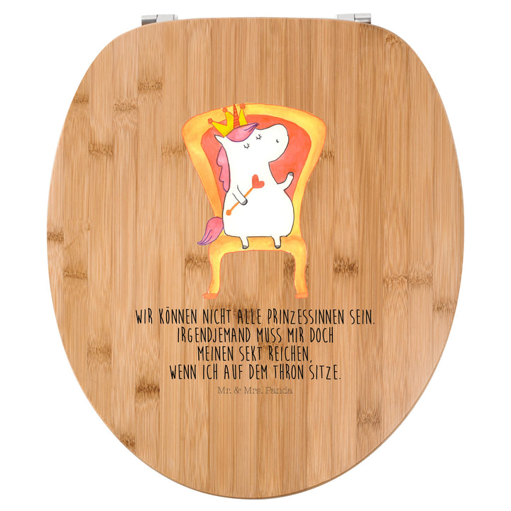 Mr. & Mrs. Panda Motiv WC Sitz Einhorn Prinzessin - Geschenk, Unicorn, Pegasus, Toilette, Klobrille,