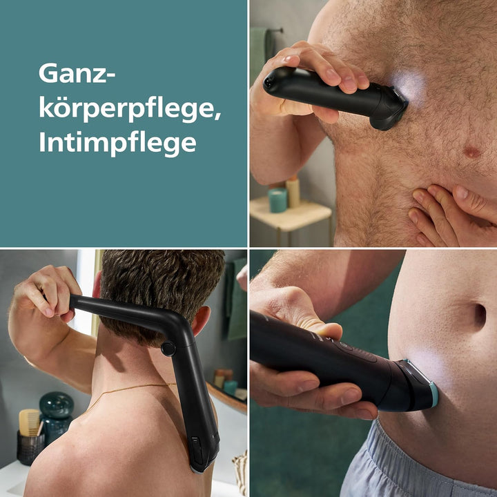 Philips Bodygroom Series 7000 – Trimmer für Männer, flexiblem 2D-Scherkopf Dreifachschutz -austausch