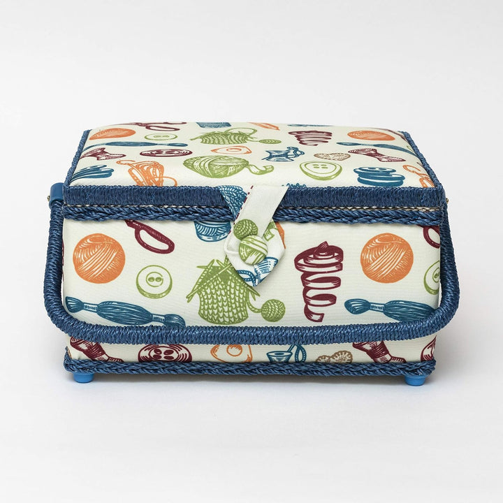 Korbond Nähkorb – Standard – Habby Dreams Design – 14,5 cm x 19 cm x 26 cm Mehrfarbig 19 x 32 x 15 c