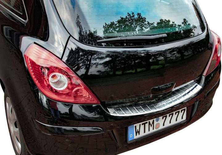 Recambo CT-LKS-1763 LADEKANTENSCHUTZ Edelstahl POLIERT für OPEL Corsa D | 2006-2014 | mit ABKANTUNG,