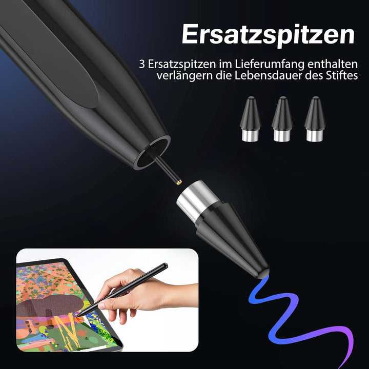 Kenkor Stylus Pen for Touch Screens, POM Feder Stift für Tablet, Type-C Touchscreen Stift Kompatibel