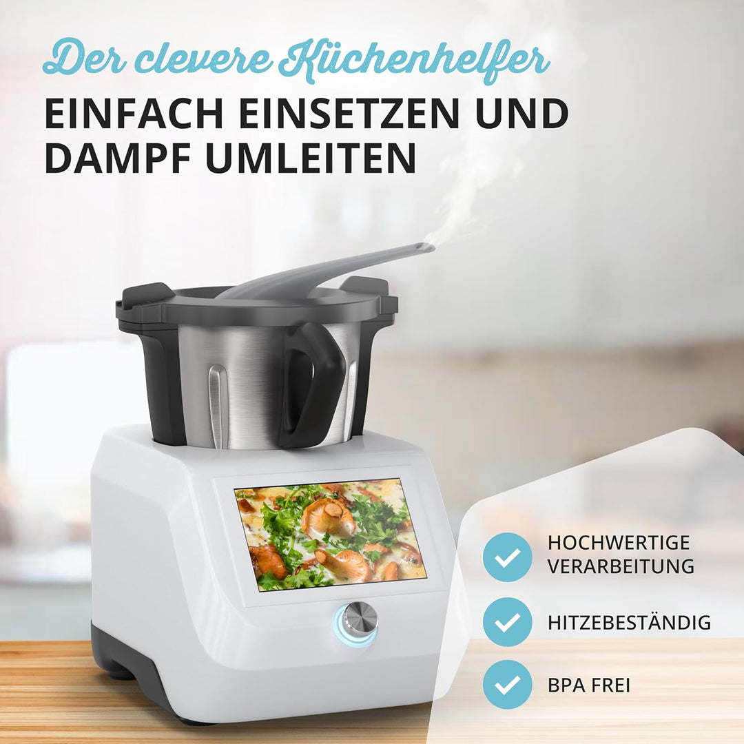 Dampfumleiter für Monsieur Cuisine Connect und Smart | Dampfableiter für Hängeschränke Schutz | Damp