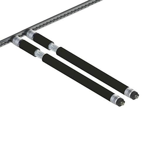 2 x Airline-Beam - Sperrbalken für Airlineschienen 1100-1550 mm, Ladungssicherung, Schutzüberzug sch