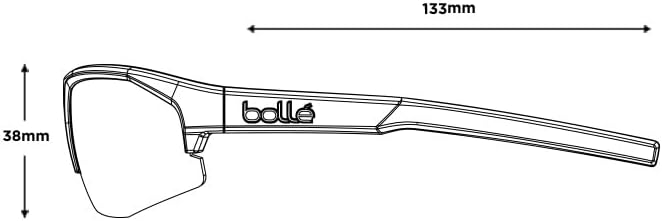 Bolle Unisex Bolt 2.0 S Sonnenbrille, Titanio Mate