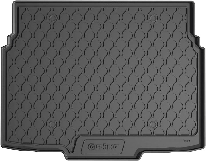 Gledring Rubbasol (Gummi) Kofferraumwanne kompatibel mit Opel Crossland X 2017- (Tiefe Ladeboden)