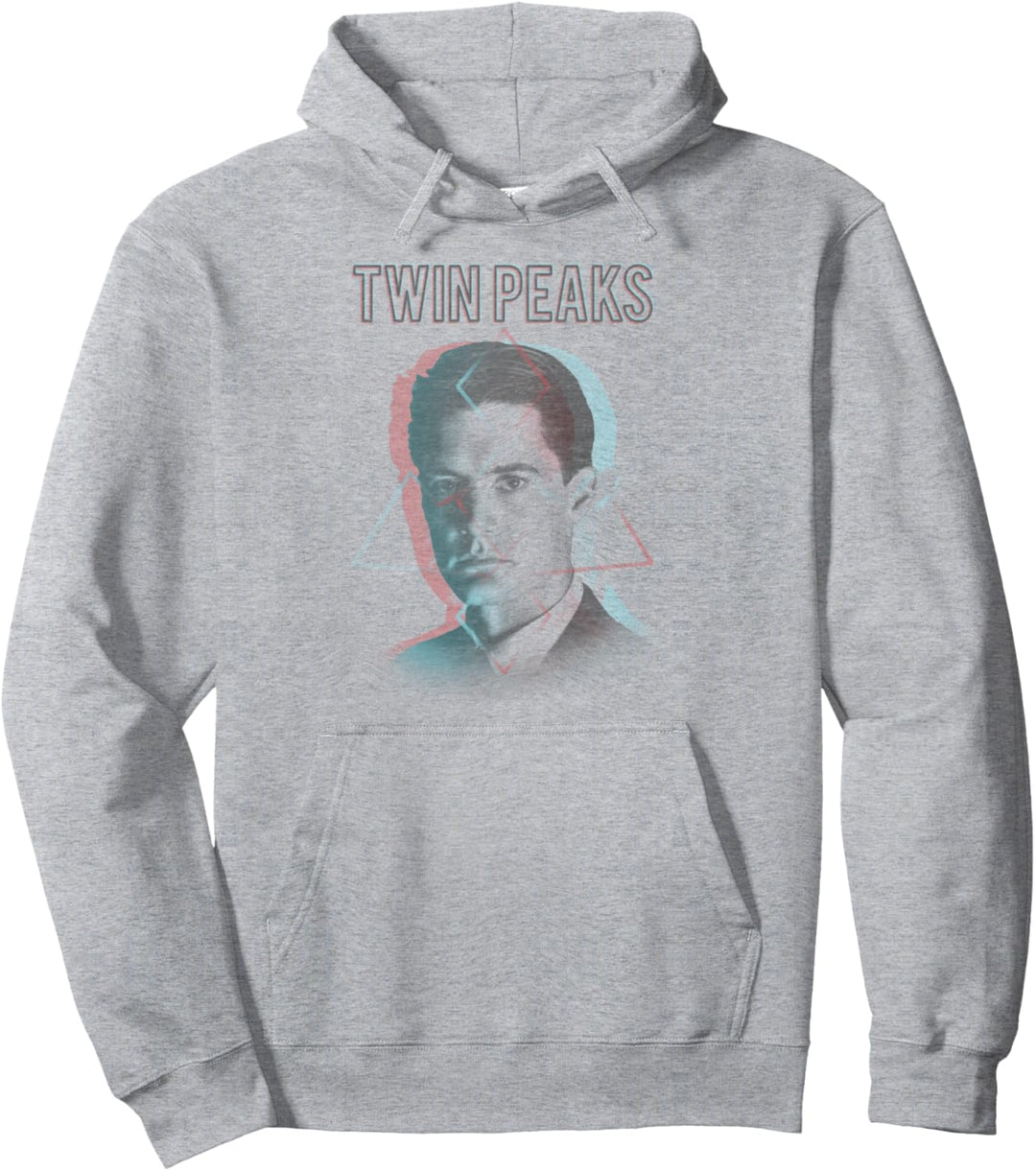 Twin Peaks Agent Cooper Headshot 3 Triangles Pullover Hoodie