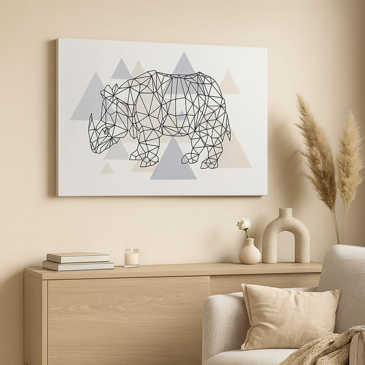 Bilder auf Leinwand 100x70cm Leinwandbild mit Rahmen Tier Abstraktion Gross Wanddeko Bild Schlafzimm