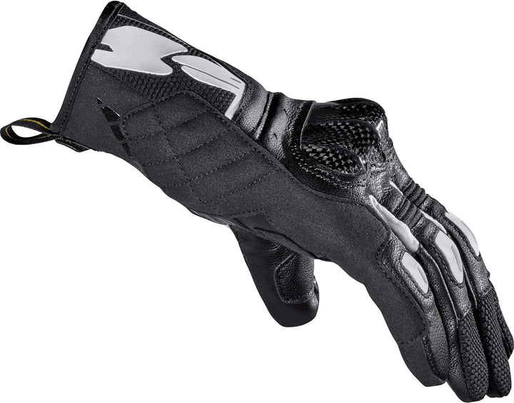 Spidi G-Carbon, Motorradhandschuhe, Farbe Schwarz-Weiss, Grösse XL, mit Resistiver Touchscreen-Funkt