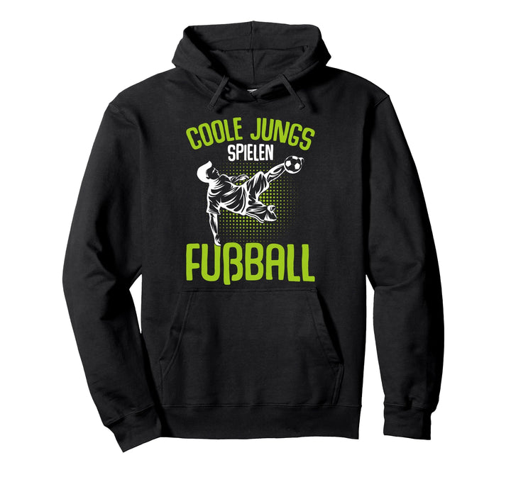 Coole Jungs spielen Fussball Fussballer Kinder Jungen Pullover Hoodie