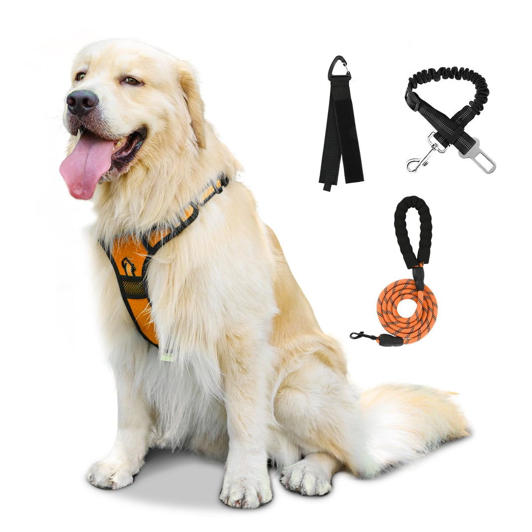 FURRYFECTION Hundegeschirr mittelgrosse Hunde, Geschirr Hund ausbruchsicher Antizuggeschirr ohne Zug