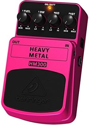 Behringer HM300 Heavy-Metal-Distortion-Effektpedal HEAVY METAL HM300 Guitar Pedal, HEAVY METAL HM300