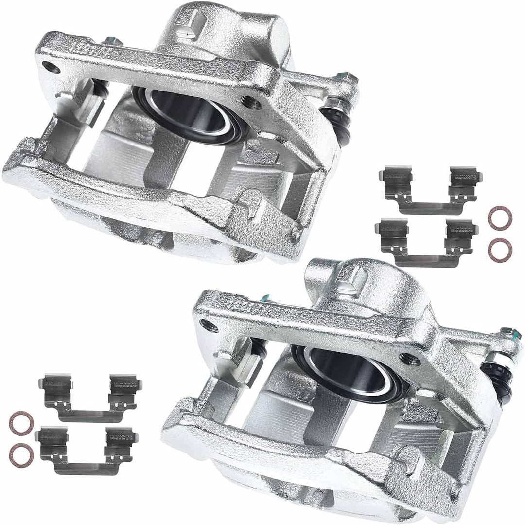 Frankberg 2x Bremssattel Bremszange mit Träger Vorderachse Kompatibel mit M.i.n.i R50 R52 R53 1.4L 1
