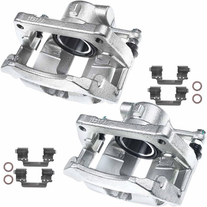 Frankberg 2x Bremssattel Bremszange mit Träger Vorderachse Kompatibel mit M.i.n.i R50 R52 R53 1.4L 1