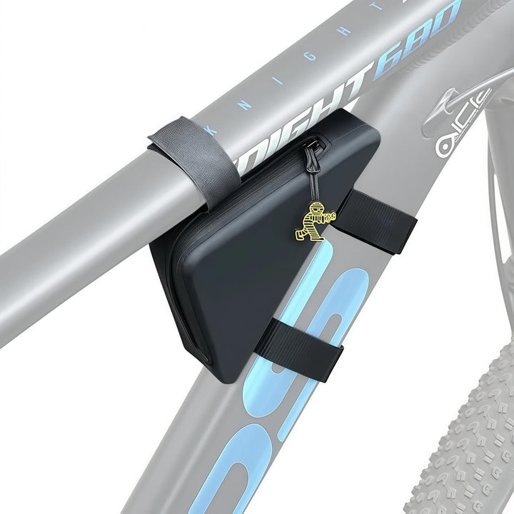wasserdichte Dreieck-Fahrradtasche für Bromp ton Silikon-Material Rahmentasche mit Reissverschluss (