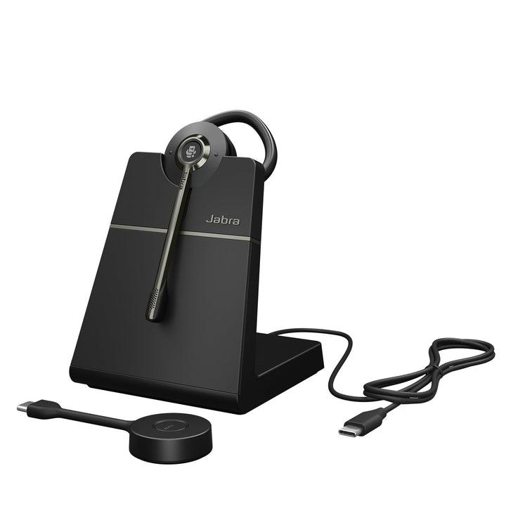 Jabra Engage 55 SE Convertible Headset MS mit Ohrbügel, Link 400c DECT-Adapter USB-C, Engage 55 Desk