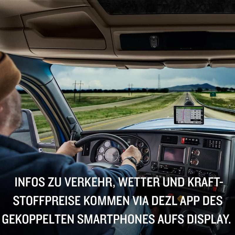 Garmin dēzl LGV 610 EU – LKW-Navigationsgerät mit 6“ (15,2 cm) Farbdisplay, vorinstallierten EU Kart