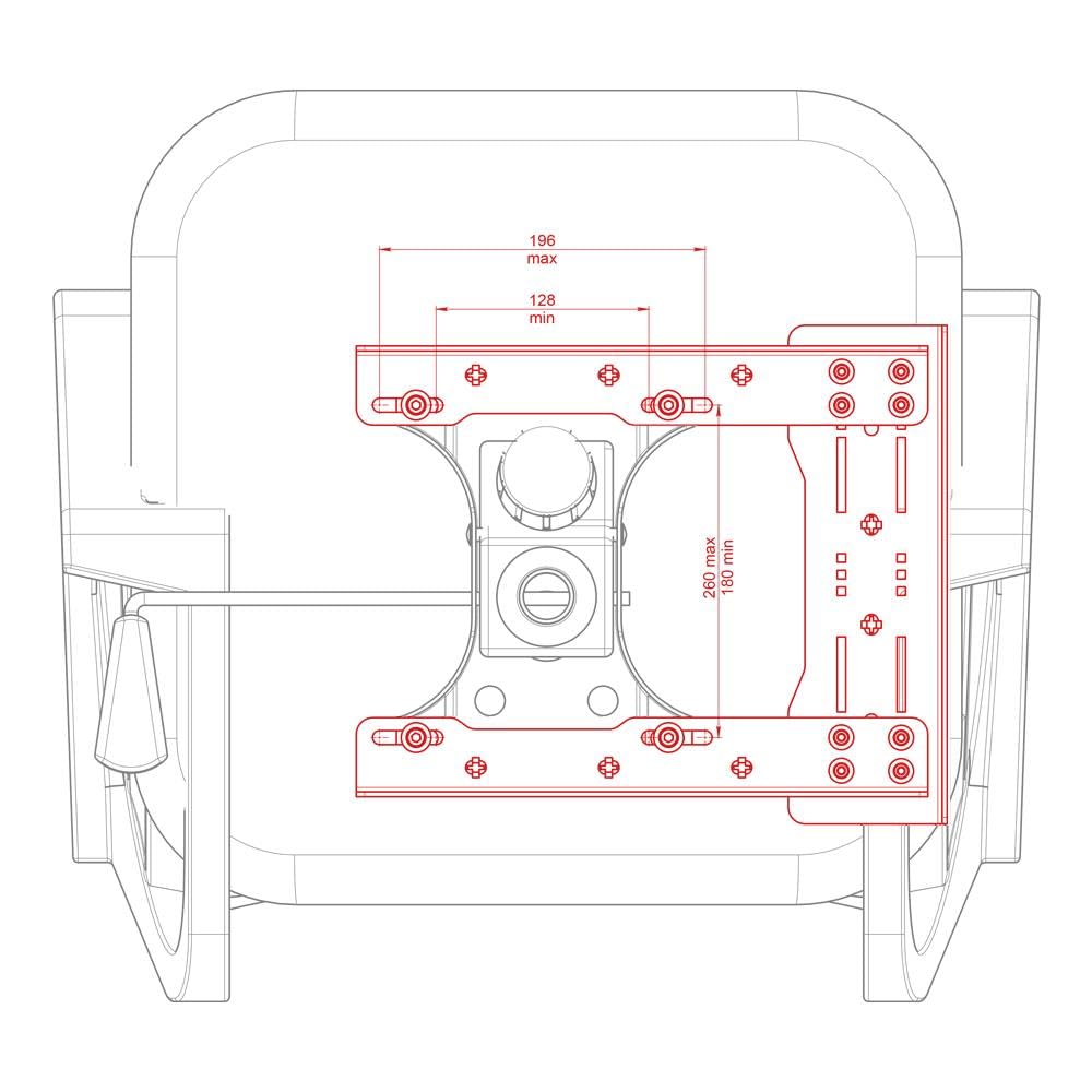 VIRPIL Controls - Chair Mount - Collective Base Adapter (Adapter for Mounting The VPC Rotor Collecti