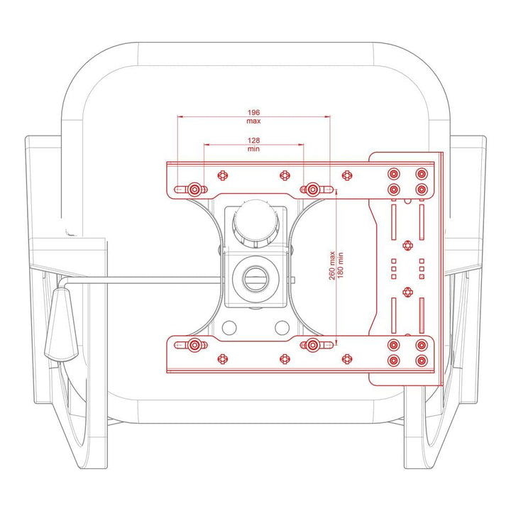 VIRPIL Controls - Chair Mount - Collective Base Adapter (Adapter for Mounting The VPC Rotor Collecti