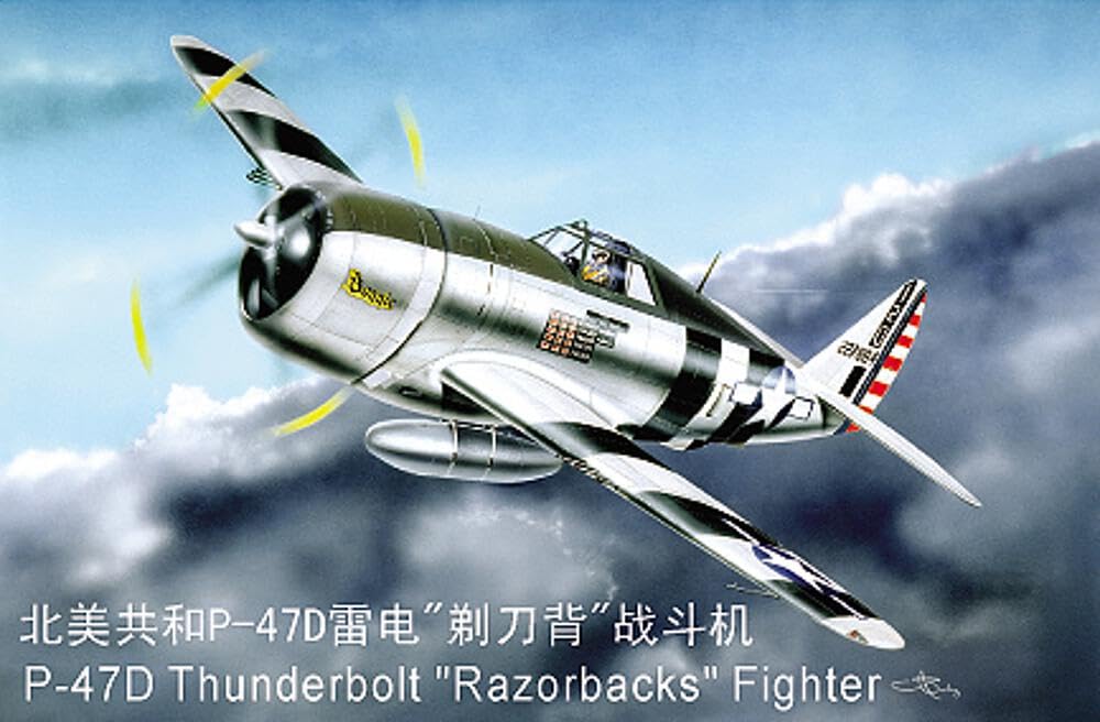 Trumpeter 02262 Modellbausatz P-47D Razorback Fighter, Mittel