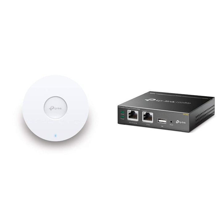 TP-Link EAP660 HD AX3600 Gigabit Dualband WiFi 6 WLAN Accesspoint, weiss & OC200 Omada Hybrid PoE Cl