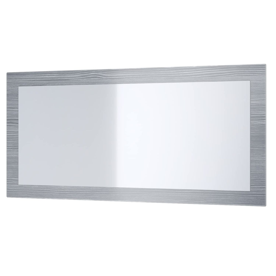 Vladon Spiegel Lima, Wandspiegel mit Rahmen im modernen Stil, Avola-Anthrazit (89 x 45 cm), Avola-an