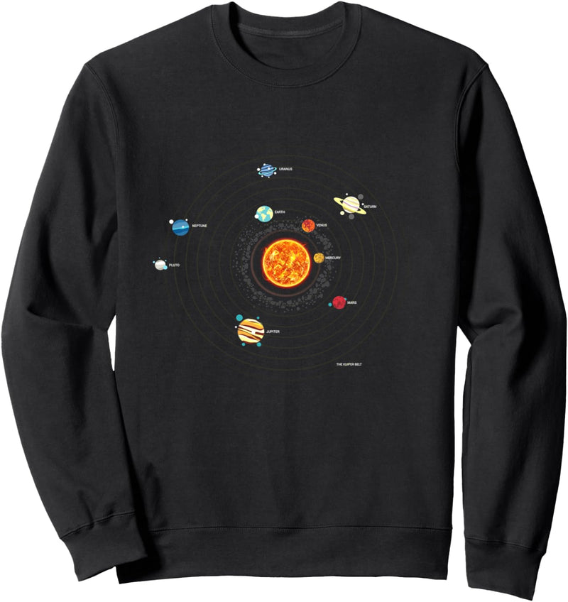 Das Sonnensystem, Astronomie Sweatshirt