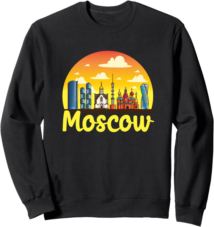 Moscow Stadt Moskau Sowjetunion Kreml Russland Reise Russia Sweatshirt