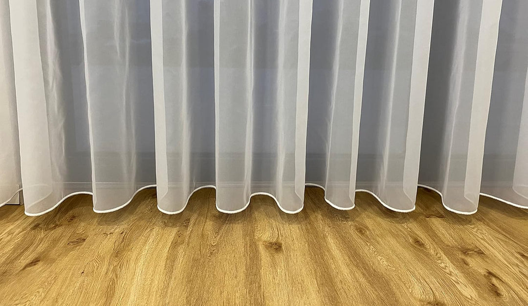 Fertiggardine weiss Store (Breite 320 cm Länge 260 cm), Breite 320 cm Länge 260 cm